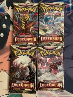 Pokemon Lost Origin Pack Art Set / 4x Factory Sealed Booster Packs - Image 1