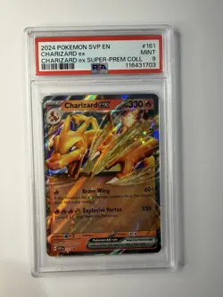2024 POKEMON SVP EN-SV BLACK STAR PROMO #161 CHARIZARD EX PSA 9 - Image 1