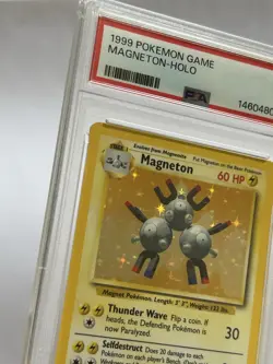 1999 Pokemon Game Magneton-Holo 9/102 PSA 7 New Grade - Image 3