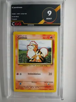 Carte pokemon Caninos (BS 28) Set de base CGG 9 FRANCAIS 25350098 - Image 1