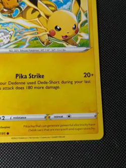 Pokemon Card Pikachu Silver Tempest Common 049/195 Near Mint - Image 5