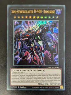 Super-Sternenschlachter TY-PHON-Himmelskrise AGOV-DE042 Ultra Rare DE NM YUGIOH - Image 1