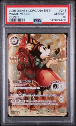 Disney Lorcana 9-Fabled #241 Minnie Mouse #242 Mickey Mouse Sequential PSA 10 - Image 2