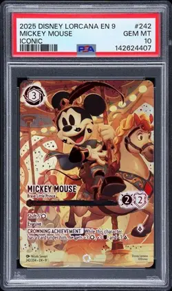 Disney Lorcana 9-Fabled #241 Minnie Mouse #242 Mickey Mouse Sequential PSA 10 - Image 4