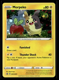 Morpeko SWSH031 Holo SWSH: Sword & Shield Promo Cards NM - Image 1