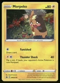 Morpeko - SWSH116 NM Holo SWSH: Sword & Shield Promo Cards - Image 1