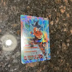 Son Goku Supreme Warrior BT16-001 PRERELEASE Foil Dragon Ball Super Card | NM - Image 3