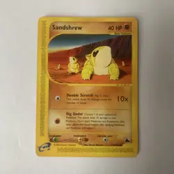 Pokemon Card Skyridge Sandshrew 92/144 E Series TCG 2003 NM - Image 1