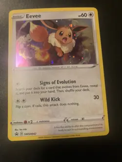 Eevee SWSH042 SWSH: Sword & Shield Promo Cards Holo free shipping - Image 1
