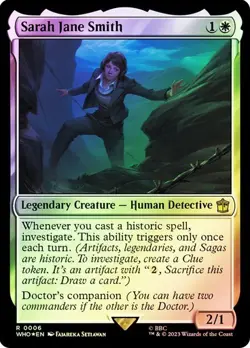 MTG - Sarah Jane Smith - Foil - Doctor Who - Magic the Gathering - Image 1