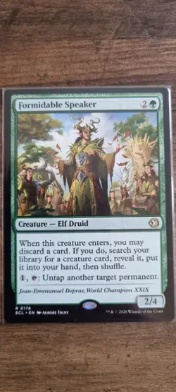 Formidable Speaker - Lorwyn Eclipsed - Rare - 176 - NM - MTG - Image 1