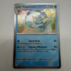 Pokemon TCG Vaporeon Cosmos Holo Promo SV: Scarlet & Violet Promo Cards 168 NM - Image 1