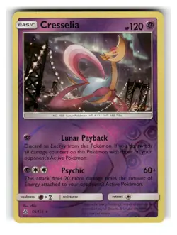 Cresselia 59/156 Ultra Prism Pokemon Reverse Holo Near Mint - Image 1
