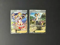 Pokemon 2-Card Trainer Lot: Irida GG63/GG70 Cheren’s Care GG58/GG70 Crown Zenith - Image 1