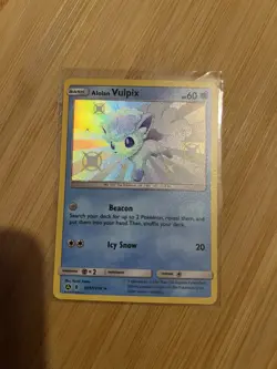 Alolan Vulpix Sv8/Sv94 Hidden Fates: Shiny Vault Holo M/NM Pokemon TCG - Image 1