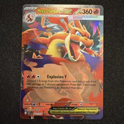 Mega Charizard Y EX 022/217 - NM - Ascended Heroes Holo Rare Pokemon TCG #LA1 - Image 1