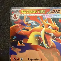 Mega Charizard Y EX 022/217 - NM - Ascended Heroes Holo Rare Pokemon TCG #LA1 - Image 2