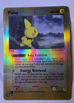 Pokemon TCG - Pichu - 20/100 - Rare Reverse Holo - Ex Sandstorm - MP - Image 1