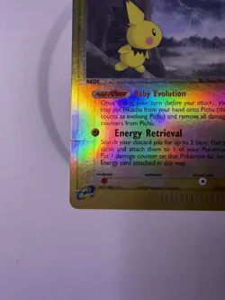 Pokemon TCG - Pichu - 20/100 - Rare Reverse Holo - Ex Sandstorm - MP - Image 3