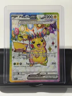 Pokemon SV08 Surging Sparks Pikachu ex 219/191 Full Art Ultra Rare NM - Image 1