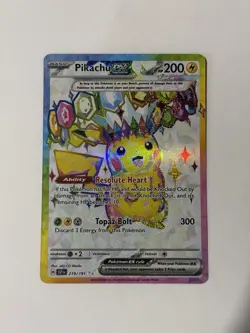 Pokemon SV08 Surging Sparks Pikachu ex 219/191 Full Art Ultra Rare NM - Image 3