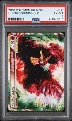Pokemon Ho-Oh Legend Top HeartGold SoulSilver Holo Rare #111 PSA 6 - Image 1