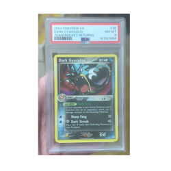 Pokemon EX Dark Gyarados 36/109 Team Rocket Returns Uncommon Regular PSA 8 2004 - Image 1