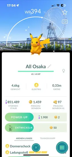 Pokemon Shiny Pikachu Stamp Osaka Japan Backgrounnd - Image 1