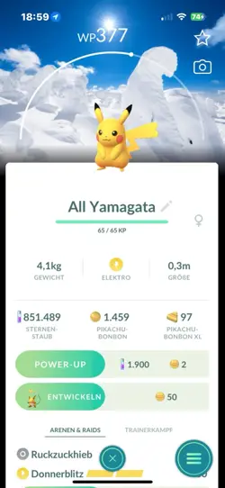 Pokemon Pikachu Stamp Yamagata Japan Backgrounnd - Image 1