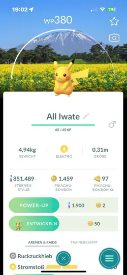 Pokemon Pikachu Stamp Iwate Japan Backgrounnd - Image 1