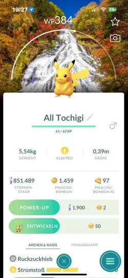 Pokemon Pikachu Stamp Tochigi Japan Backgrounnd - Image 1