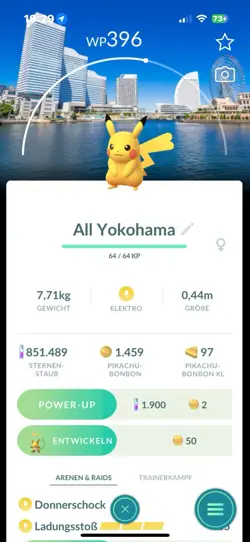 Pokemon Pikachu Stamp Yokohama Japan Backgrounnd - Image 1
