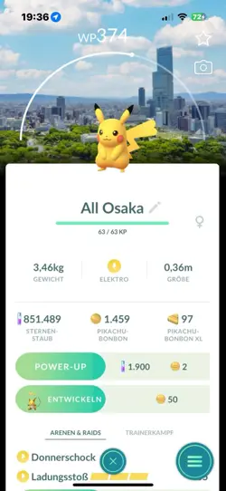 Pokemon Pikachu Stamp Osaka Japan Backgrounnd - Image 1