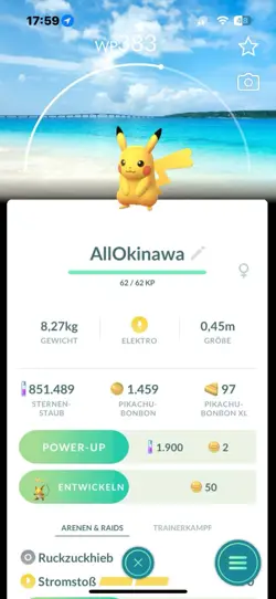Pokemon Pikachu Stamp Okinawa Japan Backgrounnd - Image 1