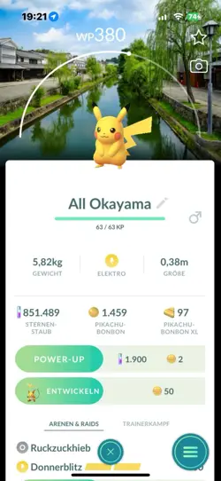 Pokemon Pikachu Stamp Okayama Japan Backgrounnd - Image 1