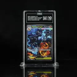 Pokemon 2025 Mega Charizard X ex 125/094 SIR Phantasmal Flames GEM MINT TAG 10 - Image 1