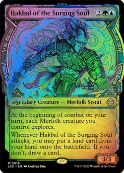 MTG Hakbal of the Surging Soul Showcase Foil NM CMD Lost Caverns 0019 - Image 1