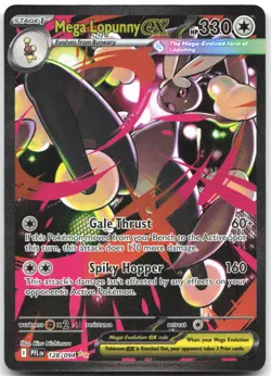 Mega Lopunny ex 128/094 Special Illustration Rare Phantasmal Flames Pokemon NM - Image 1