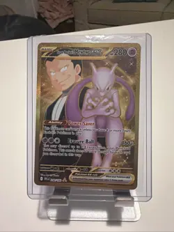 Pokemon TCG Team Rockets Mewtwo EX 240/182 Full Art Destined Rivals English - Image 1