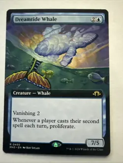 MTG Dreamtide Whale 0450 Reg (Extended Art) Modern Horizons 3 NM MH3 - Image 1