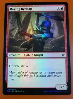 1x Raging Redcap | FOIL | Throne of Eldraine | MTG Magic Cards - Image 1
