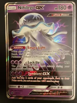 Nihilego GX Ultra Rare Holo Card 49/111 Crimson Invasion SM - Image 1