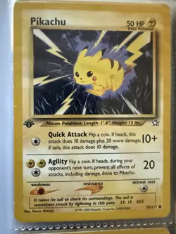 Pokemon Pikachu TCG Neo Genesis 1st Edition Common Card 70/111 - Image 1