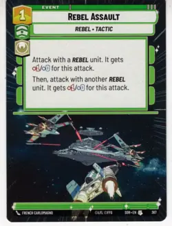 Star Wars Unlimited Hyperspace Card #367 Rebel Assault - Image 1