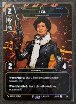 Star Wars Unlimited Val LAW 830 Prestige Foil Card - Lawless Time - Image 1