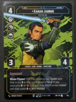 Star Wars Unlimited Kanan Jarrus LAW 794 Prestige Card - Lawless Time - Image 1