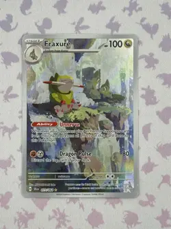 Pokemon TCG Fraxure Card 077/064 IR Sv: Shrouded Fable 2024 NM Condition - Image 1