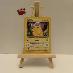 Pikachu 87/130 Base Set 2 Common 1999-2000 WOTC Pokemon TCG - LP - Image 1