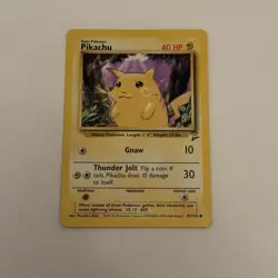 Pikachu 87/130 Base Set 2 Common 1999-2000 WOTC Pokemon TCG - LP - Image 2