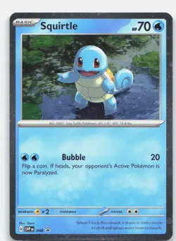 Squirtle (Cosmos Holo) 048 Holo Promo Scarlet & Violet Promo Pokemon Near Mint - Image 1
